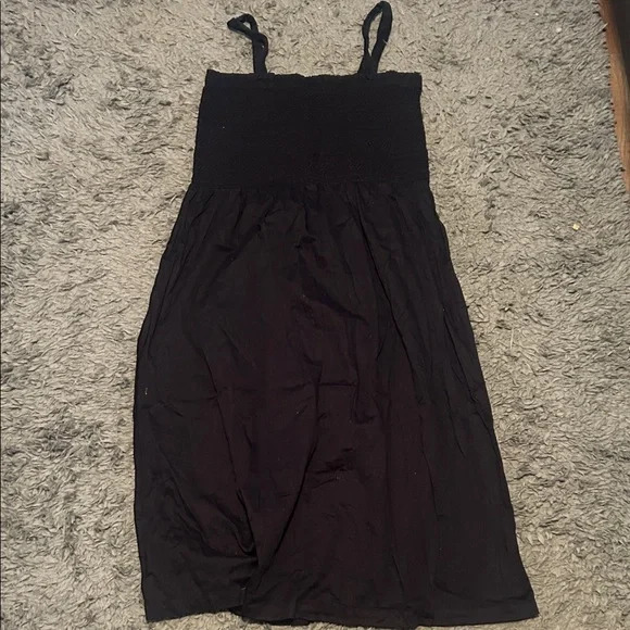 LOFT Black Midi Dress - Picture 1 of 3